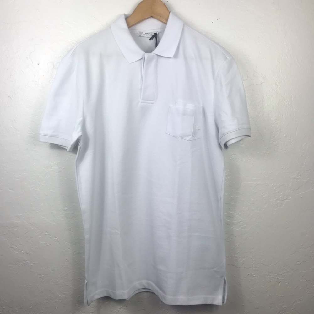 Versace Collection Men’s White Polo Shirt Size M